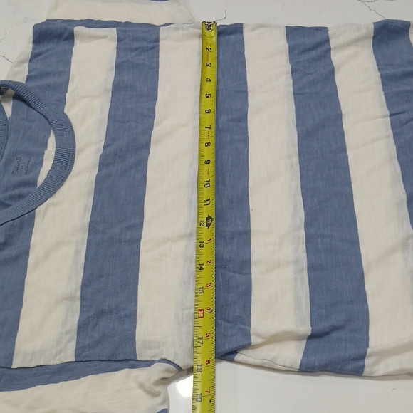 Madewell Blue Knit Top Sz Small Gentle Used - Picture 4 of 5